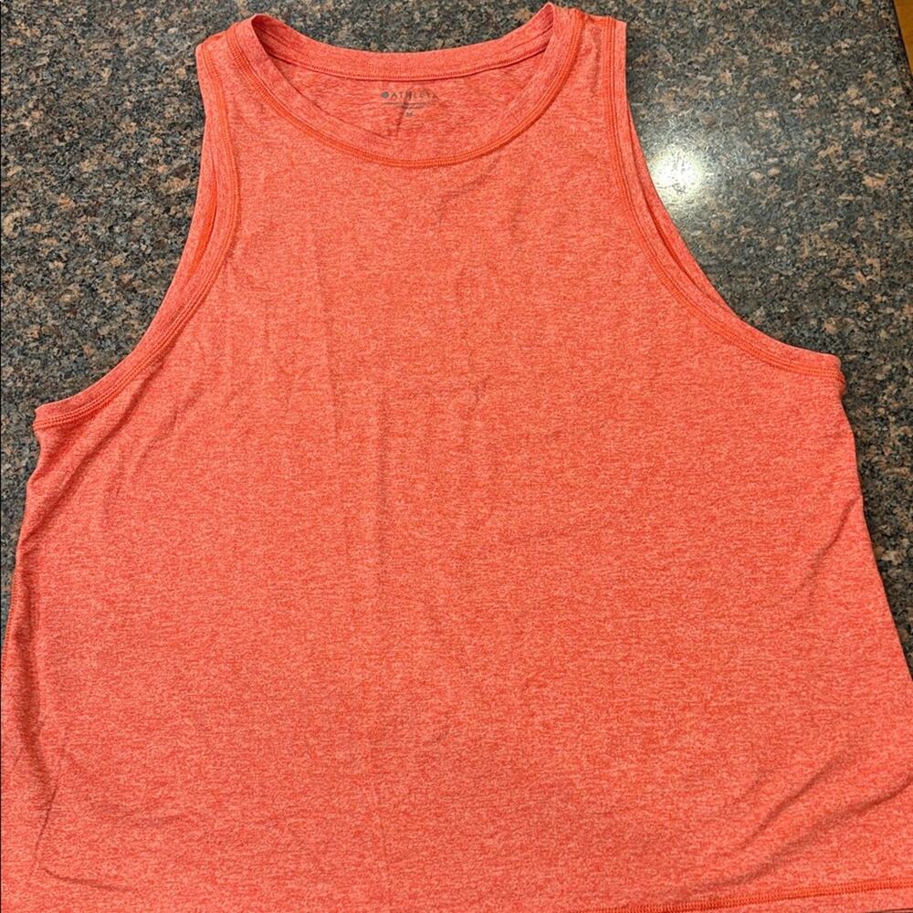 Athleta Orange Cropped Tank Top Size M
